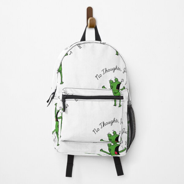 Item preview, No Thoughts Just Vibes Frog – Funny Cartoon designed and sold by LifeArt24.
