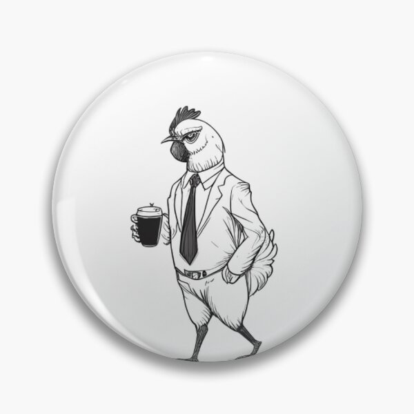 Item preview, Coffee-Clucking Chicken designed and sold by ShadowAndSlate.