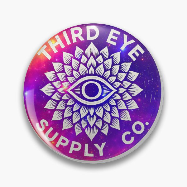 Item preview, Third Eye Cosmic Mandala Badge designed and sold by thirdeyesupplyco.