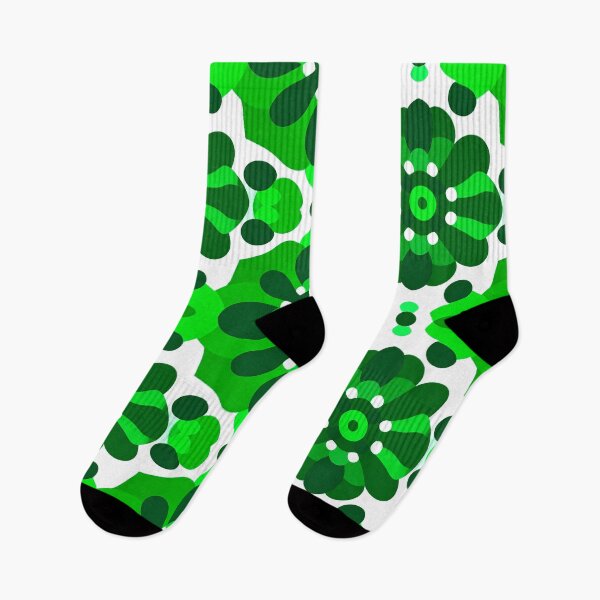 Item preview, Retro 1970s Green Geometric Pattern Vintage Design designed and sold by Analog-attire.
