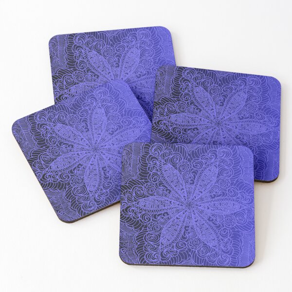 Item preview, Indigo petal mandala designed and sold by drdoodle92 Art.