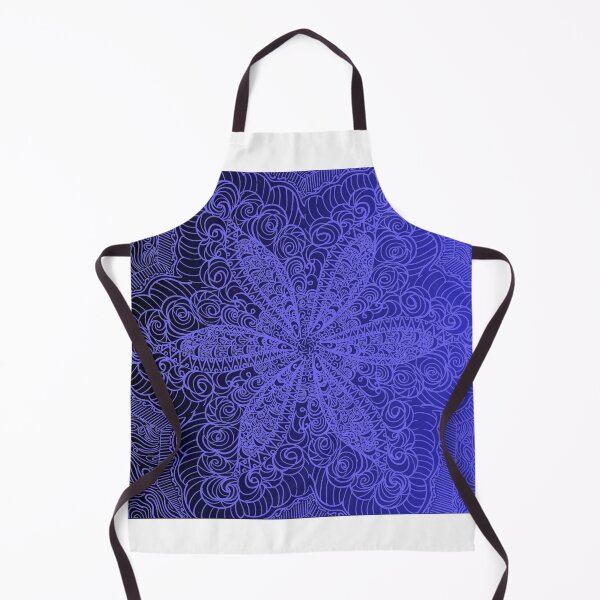 Item preview, Indigo petal mandala designed and sold by drdoodle92 Art.