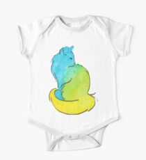 Blue Kitty One Piece - Short Sleeve