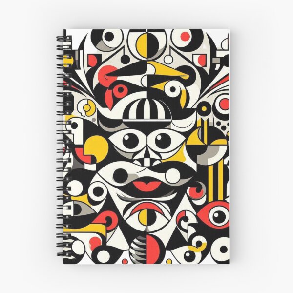 Item preview, Geometric Faces in Motion – Fernand Léger Inspired Abstract Art designed and sold by TwoDotsStudio.