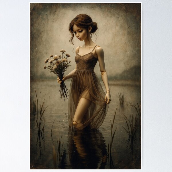 Item preview, BJD doll with flowers walking in the swamp designed and sold by AlPhred.