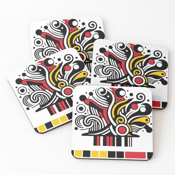 Item preview, Geometric Faces in Motion – Fernand Léger Inspired Abstract Art designed and sold by TwoDotsStudio.