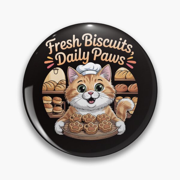 Item preview, Fresh Biscuits Daily Paws – Kitty Biscuits Bakery designed and sold by Slavicsoul.