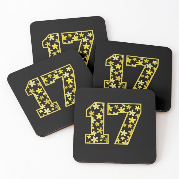 Item preview, Varsity Number Floral 17 designed and sold by rogue-design.