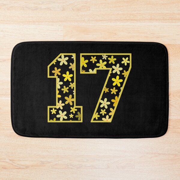 Item preview, Varsity Number Floral 17 designed and sold by rogue-design.