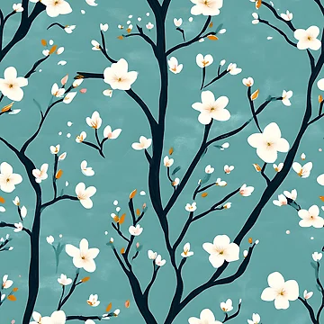 Artwork thumbnail, Spring Pattern - Beautiful Spring Floral by bapupa