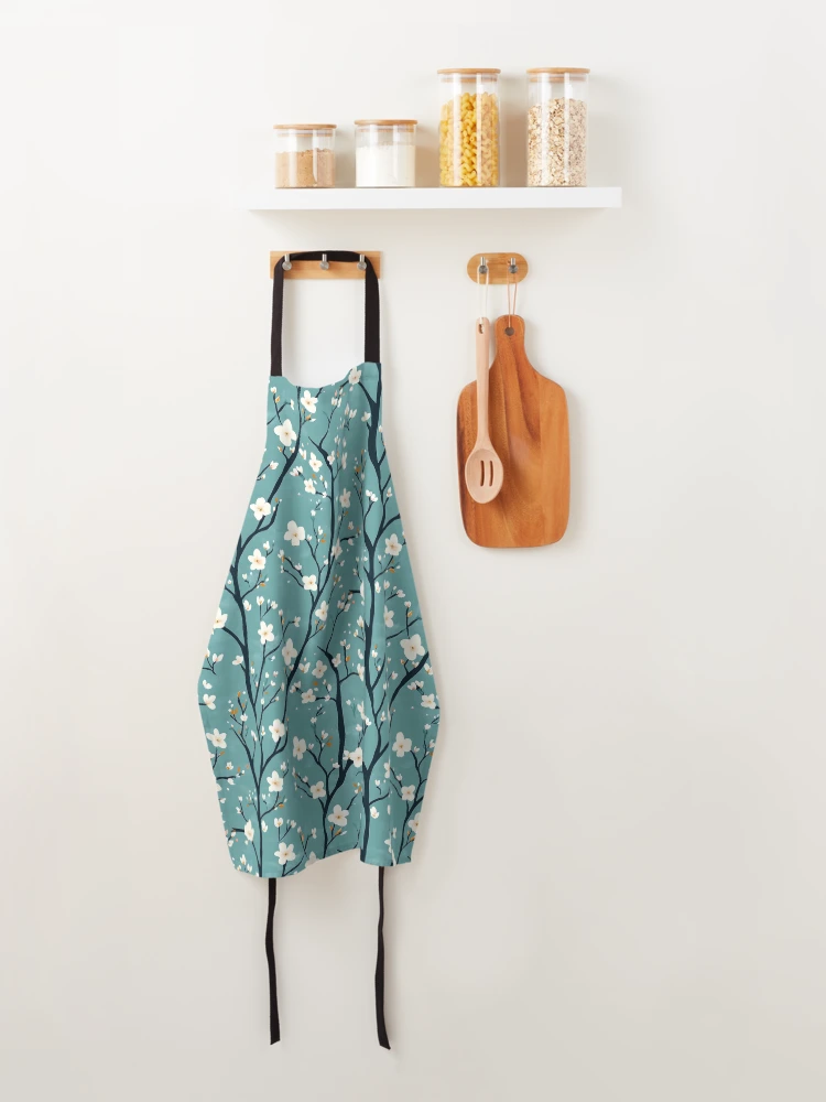 Thumbnail 4 of 6, Apron, Spring Pattern - Beautiful Spring Floral designed and sold by bapupa.