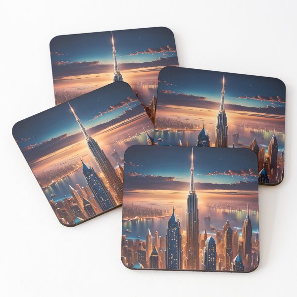Item preview, Deco city at dusk designed and sold by Sprience: Realms Unbound.
