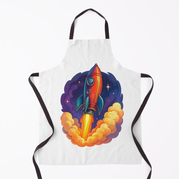 Item preview, Retro-Futuristic Rocket Launch 3D Design designed and sold by WolfPixelRo.