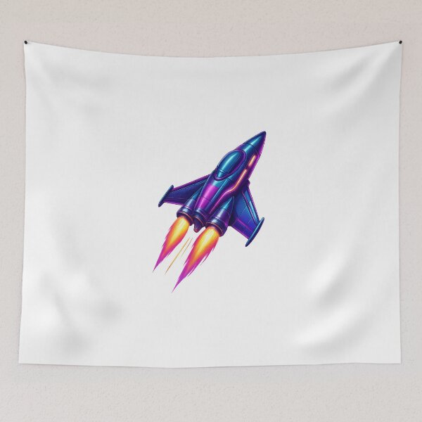 Item preview, Cyberpunk Space Rocket 3D Illustration designed and sold by WolfPixelRo.