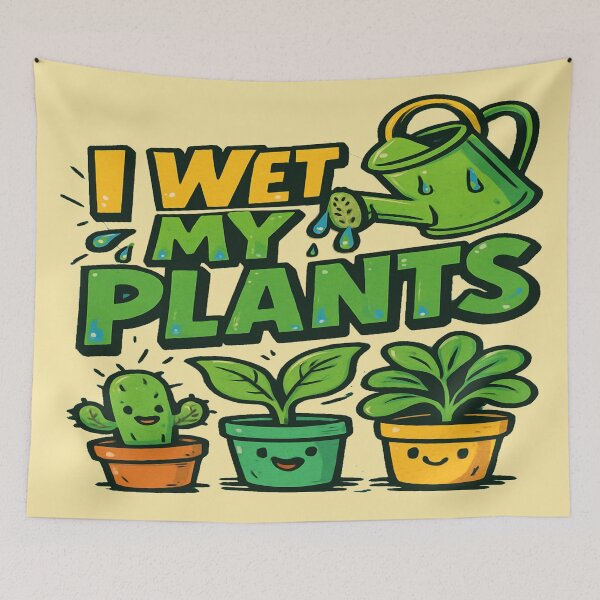 Item preview, I Wet My Plants – Funny Cactus & Houseplant Lover Gardening Gift designed and sold by Rajasekar.