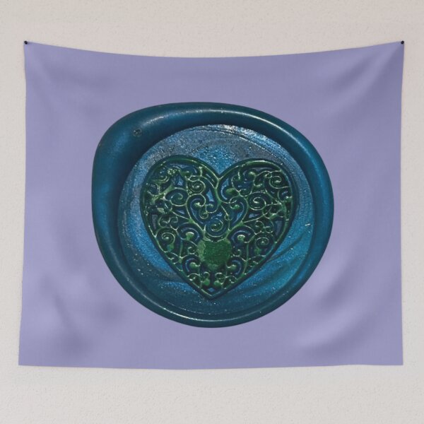 Item preview, Wax Seal - Vined Heart, blue/green designed and sold by Elinda96.