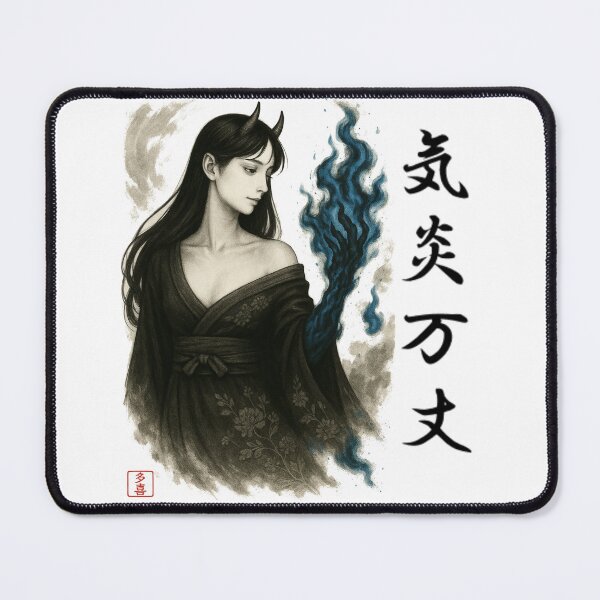 Item preview, 気炎万丈 – Sumi-e Ibaraki Doji (Female Oni) | Ink Spirit – Akka: Origins designed and sold by Taki_jp_design.