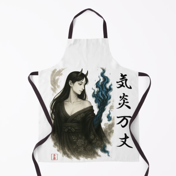 Item preview, 気炎万丈 – Sumi-e Ibaraki Doji (Female Oni) | Ink Spirit – Akka: Origins designed and sold by Taki_jp_design.