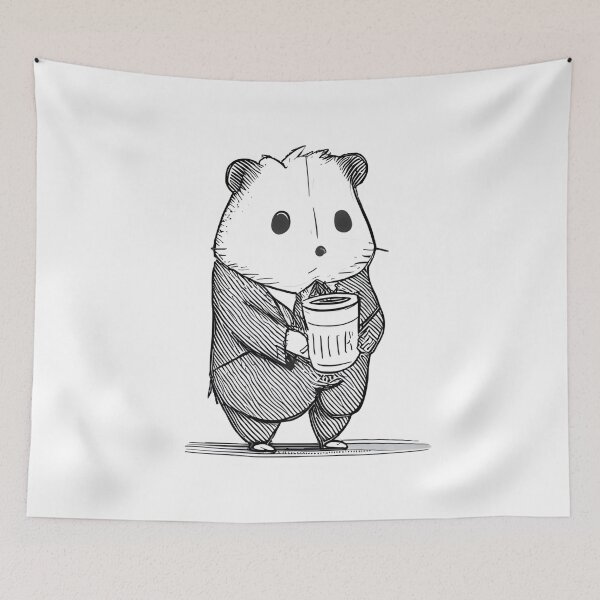 Item preview, Business Hamster Coffee Break designed and sold by ShadowAndSlate.