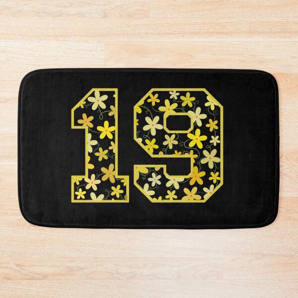 Item preview, Varsity Number Floral 19 designed and sold by rogue-design.