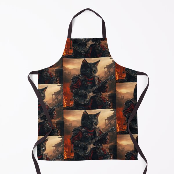 Item preview, Rock Warrior Cat Guitarist designed and sold by aimazing_life.