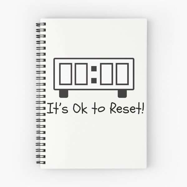 Item preview, “It’s Okay to Reset – Minimal Digital Clock Mental Health Affirmation Design” designed and sold by teesprinkle.