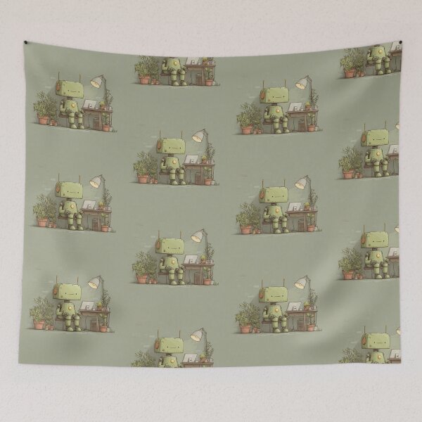 Item preview, Cozy Robot Workspace designed and sold by aimazing_life.