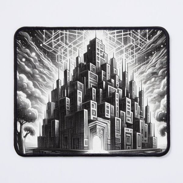 Item preview, Cubelight Citadel – Structure of Goodness Aestetic, Trendy,Reloaded, Viral Drop 2025 designed and sold by Imaginarium of Chaos falcon88 .