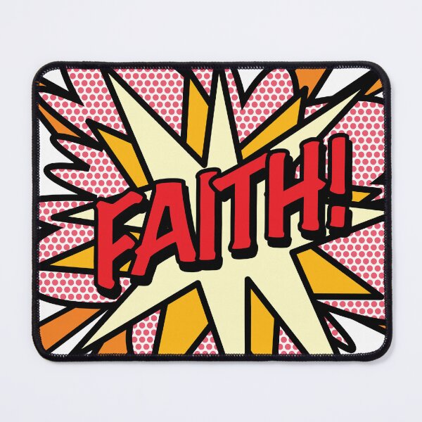 Aperçu de l'œuvre FAITH Bande dessinée Pop Art Tendance Fun créée et vendue par theimagezone.
