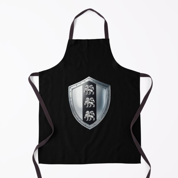 Item preview, Taylor Family Heraldic Shield Three Silver Lions & Black Center Stripe designed and sold by Highlandkings.
