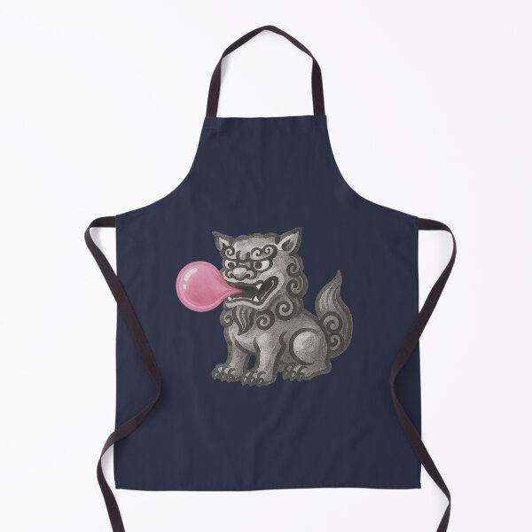 Item preview, Japanese Shisa Guardian Blowing Pink Bubblegum Bubble designed and sold by Analog-attire.