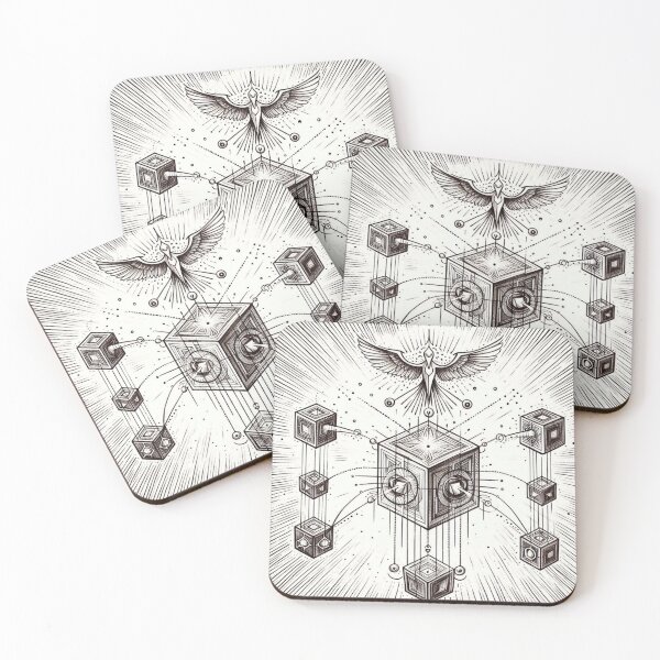 Item preview, CubeClerics – Geometric Healers of Light Aestetic, Trendy,Reloaded, Viral Drop 2025 designed and sold by Imaginarium of Chaos falcon88 .