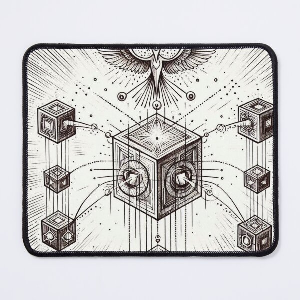 Item preview, CubeClerics – Geometric Healers of Light Aestetic, Trendy,Reloaded, Viral Drop 2025 designed and sold by Imaginarium of Chaos falcon88 .