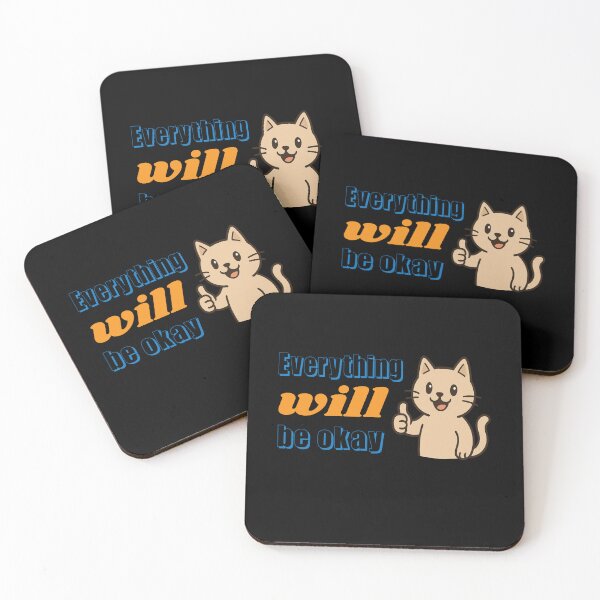 Item preview, everything will be okay black designed and sold by AZTRELIS.