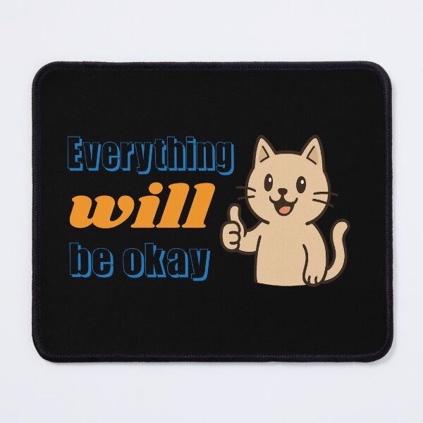 Item preview, everything will be okay black designed and sold by AZTRELIS.