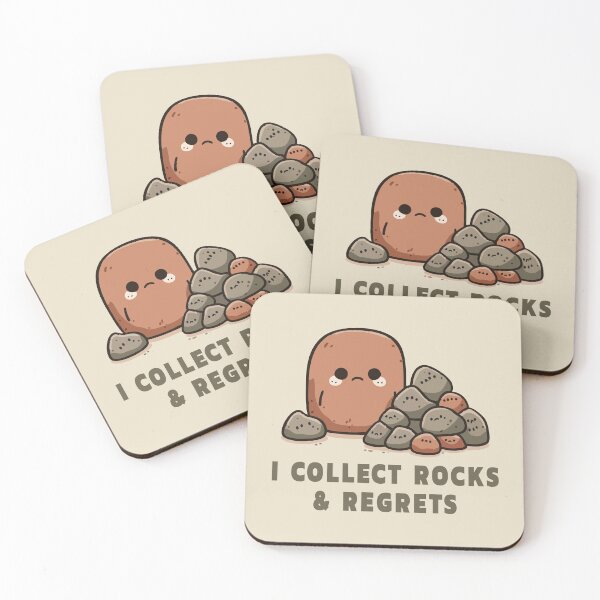 Item preview, I Collect Rocks & Regrets designed and sold by Scaryzz.