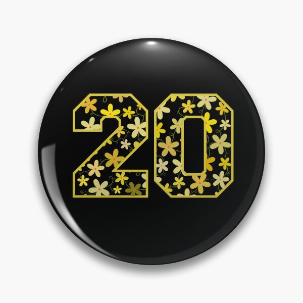 Item preview, Varsity Number Floral 20 designed and sold by rogue-design.