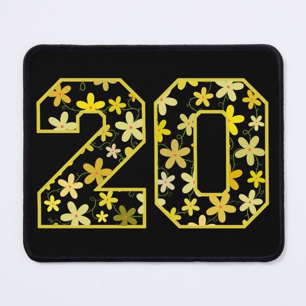 Item preview, Varsity Number Floral 20 designed and sold by rogue-design.