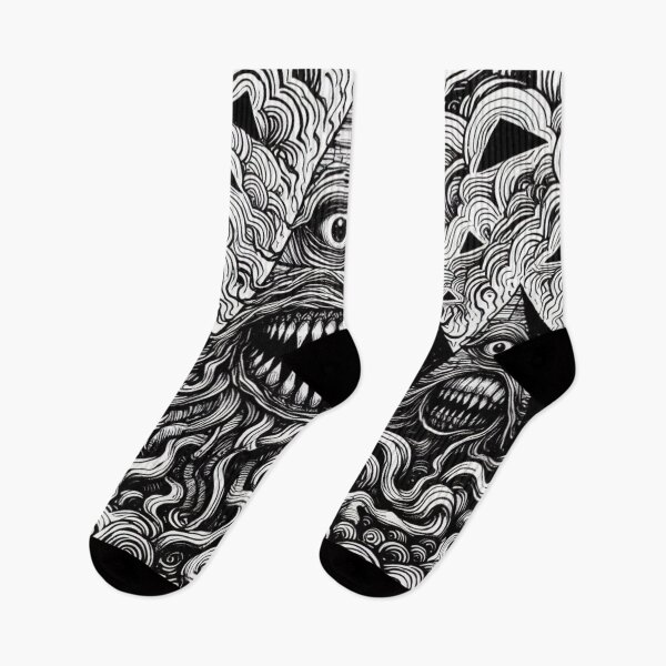 Item preview, Pyramid Panic – Triangle Doodle Horror Aestetic, Trendy,Reloaded, Viral Drop 2025 designed and sold by Imaginarium of Chaos falcon88 .