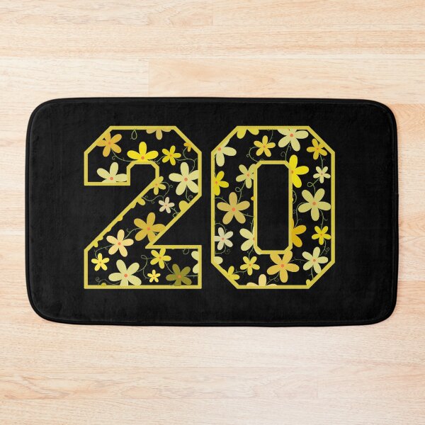 Item preview, Varsity Number Floral 20 designed and sold by rogue-design.