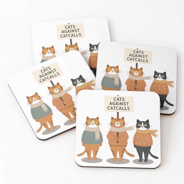 Item preview, Cats Against Catcalls – Feminist Cat Power  Design by EgyApe designed and sold by egyape ⭐⭐⭐⭐⭐.