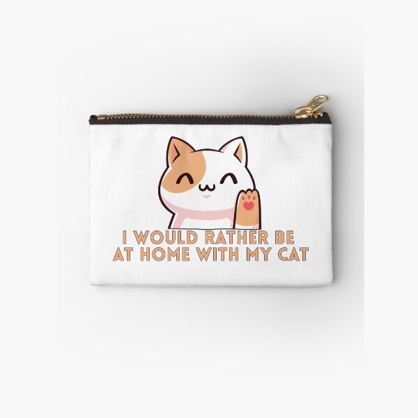 Item preview, I would rather be at home with my cat designed and sold by PrintyRelatable.
