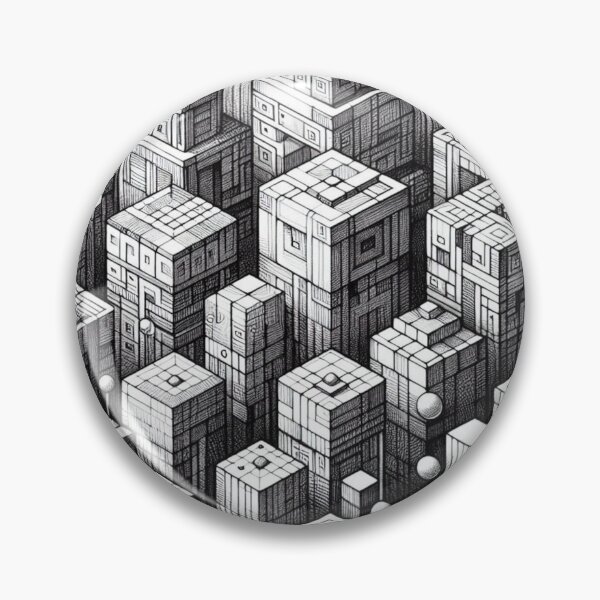 Item preview, Cube Guardian – Sacred Geometry Doodle Art Aestetic, Trendy,Reloaded, Viral Drop 2025 designed and sold by Imaginarium of Chaos falcon88 .