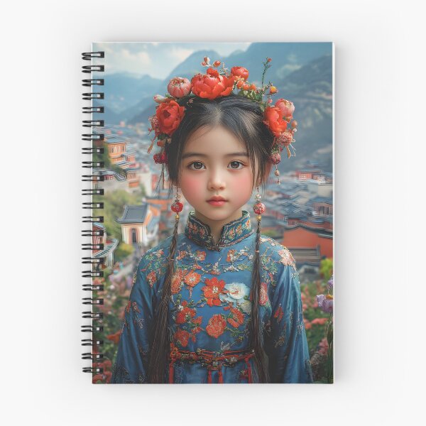 Item preview, Portrait in traditional attire with floral headpiece designed and sold by Artessie.