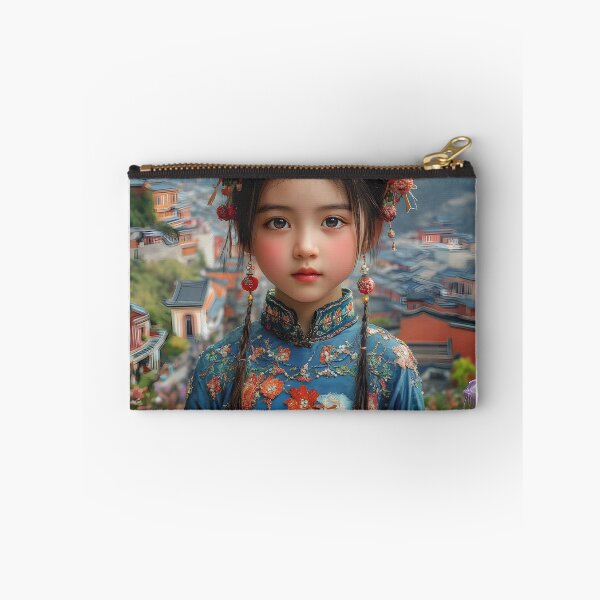 Item preview, Portrait in traditional attire with floral headpiece designed and sold by Artessie.