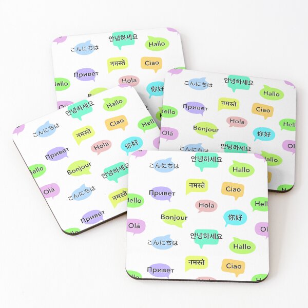 Item preview, Greetings in 11 languages ​​for language lover, traveler n shop owner designed and sold by LiberaCaballo.