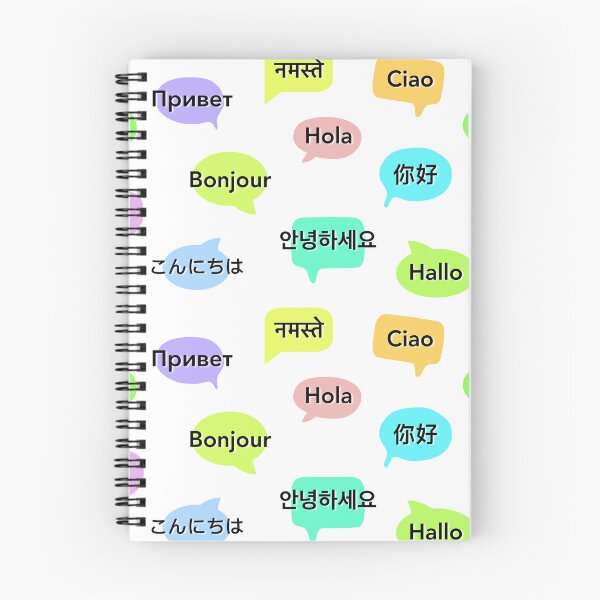 Item preview, Greetings in 11 languages ​​for language lover, traveler n shop owner designed and sold by LiberaCaballo.