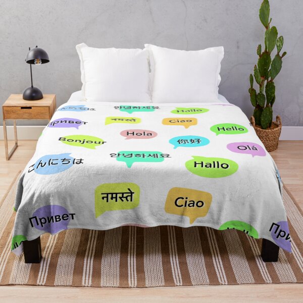 Item preview, Greetings in 11 languages ​​for language lover, traveler n shop owner designed and sold by LiberaCaballo.