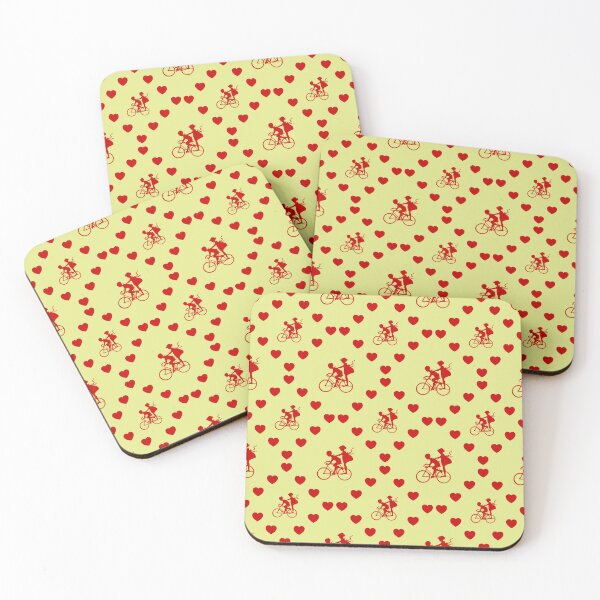 Item preview, Vintage Brother And Sister Bicycle Nahtloses Herzmuster | Bicyclette vintage frère et sœur Modèle de cœur sans couture | Vintage Brother And Sister Bicycle Seamless Heart Pattern designed and sold by TheIconSmith.