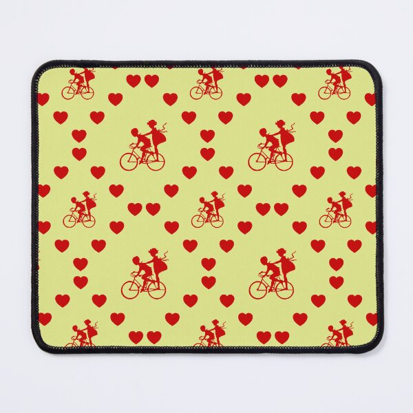 Item preview, Vintage Brother And Sister Bicycle Nahtloses Herzmuster | Bicyclette vintage frère et sœur Modèle de cœur sans couture | Vintage Brother And Sister Bicycle Seamless Heart Pattern designed and sold by TheIconSmith.